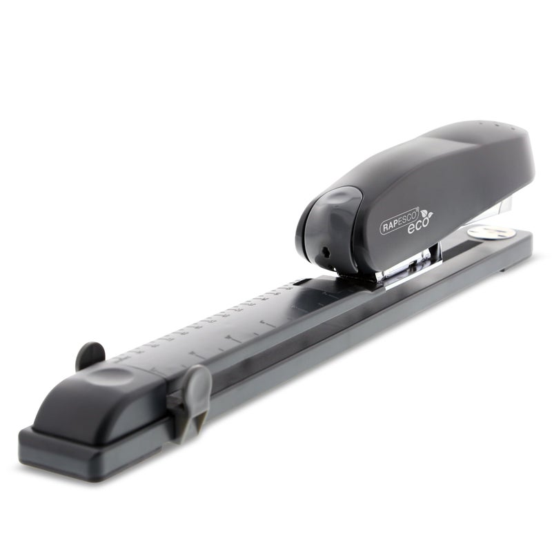 Rapesco 1281 ECO Long Reach Stapler with 10.000 Staples, Type 26 Standard 5/16", 50 Sheet Capacity, Front Loading, Full Strip, Uses Type 26 Standard and Type 24 High-Capacity Staples, Charcoal - Image 4